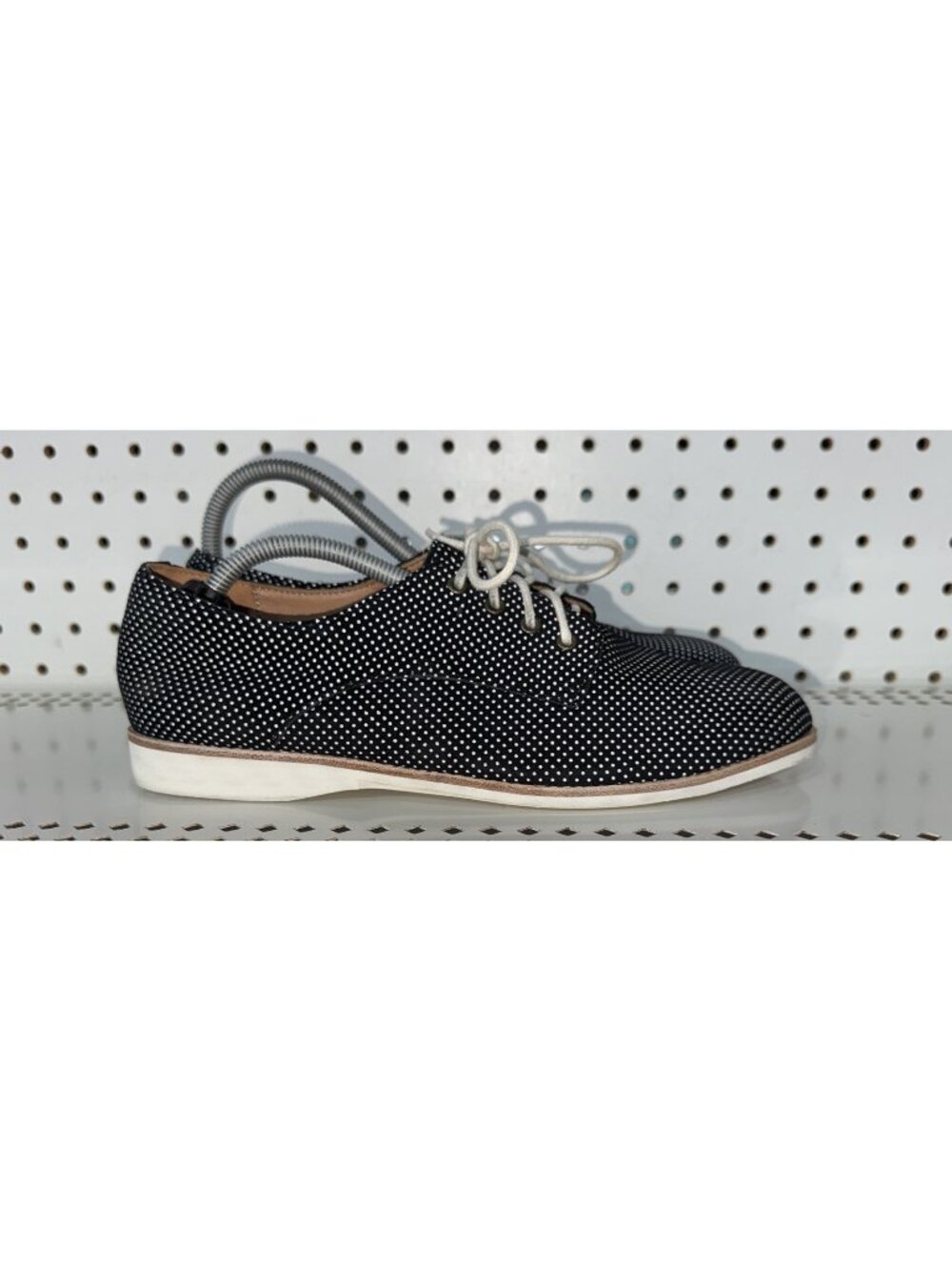 ROLLIE Derby Womens Leather Lace Up Flats Oxfords Shoes Size EU 39 US 8 Black